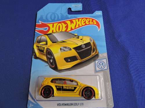 Hot Wheels Volkswagen VW Golf GTi MOMO Yellow.