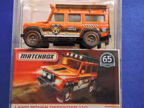 Matchbox LAND ROVER DEFENDER 110 Globe Travellers 65th Anniversary MIB.