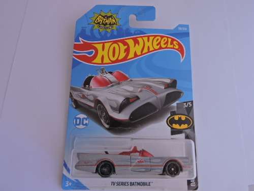 Hot Wheels BATMOBILE Batman TV Series MATT SILVER red windows .