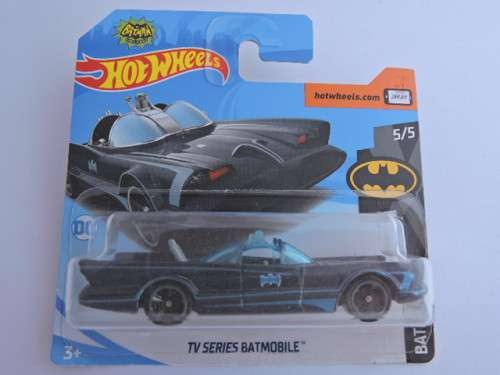 Hot Wheels BATMOBILE Batman TV Series Blue striping and blue windows .