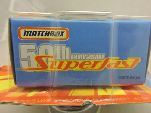 Matchbox Superfast 04 RANGE ROVER LWB 50th Anniversary MIB...