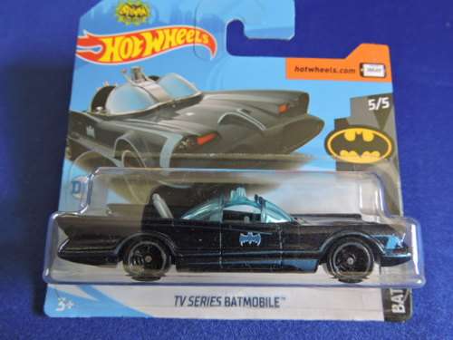 Hot Wheels Batman TV SERIES BATMOBILE with Blue windows and blue Pinstriping ..