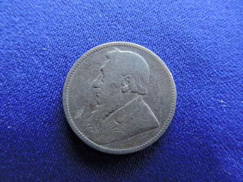 1896 ZAR 1 Shilling collectable silver coin.