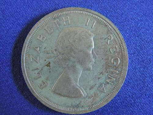 1957 5 SHILLINGS silver crown coin worth grading condition...
