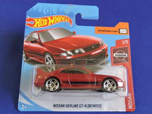 Hot Wheels NISSAN SKYLINE GT-R (BCNR33) Maroon like Datsun