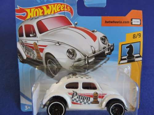 Hot Wheels Volkswagen VW Beetle PAWN White