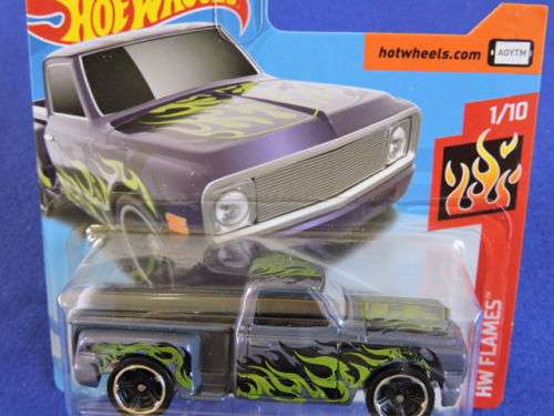 Hot Wheels CHEVROLET CHEVY Custom Pick Up Bakkie Purple with flames  # BAKKIE BONANZA #