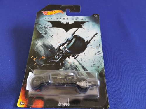 Hot Wheels BATMAN BAT-POD 4/6 colour collector pictorial long card.