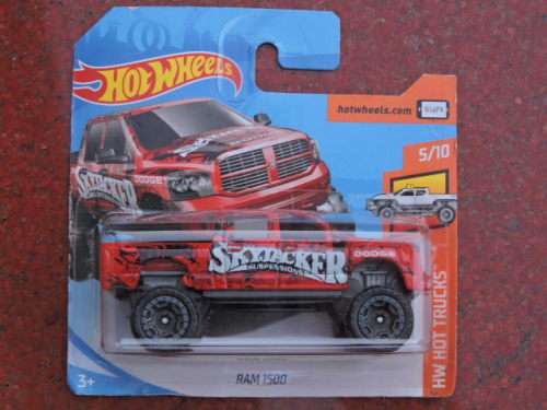 Hot Wheels DODGE RAM Skyjacker Red Pick up Bakkie  # BAKKIE BONANZA #.. .