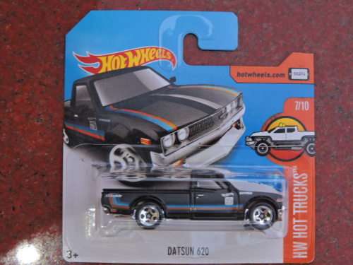 Hot Wheels DATSUN 620 Bakkie Pick Up  Black  # BAKKIE BONANZA # like Nissan..
