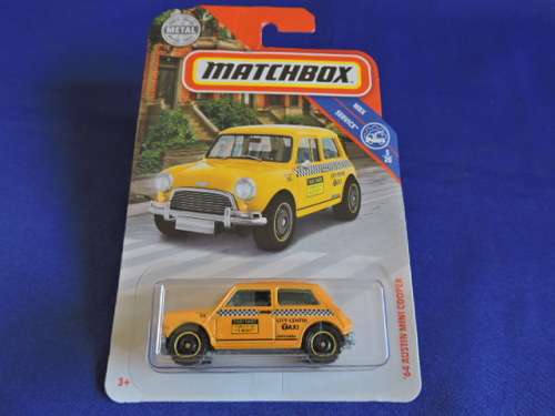 Matchbox AUSTIN MINI COOPER Taxi Yellow  # MINI MANIA #  like Hot Wheels.. ..