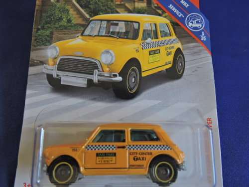 Matchbox AUSTIN MINI COOPER Taxi Yellow  # MINI MANIA #  like Hot Wheels.. ..