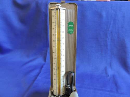 Vintage sphygmomanometer blood pressure medical measuring instrument