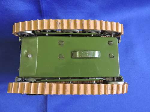 Vintage Japanese Tin Plate Toy Military M12 Tank Wind up and working #REDUCED TO SELL#