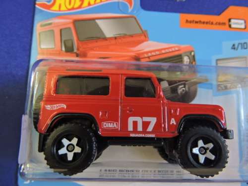 Hot Wheels Land Rover Defender 90  ( Red )  # BAKKIE BONANZA #....