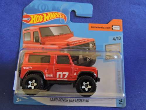 Hot Wheels Land Rover Defender 90  ( Red )  # BAKKIE BONANZA #....