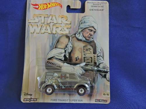Hot Wheels FORD TRANSIT SUPER VAN  Star Wars (Bounty Hunter Series) Full metal with Real Riders ..