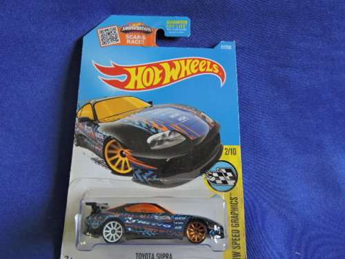 Hot Wheels TOYOTA SUPRA (Blue Orange windows)