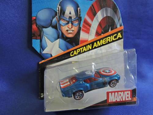 Hot Wheels Hot Wheels MARVEL Captain America Character Car (Muscle Car)