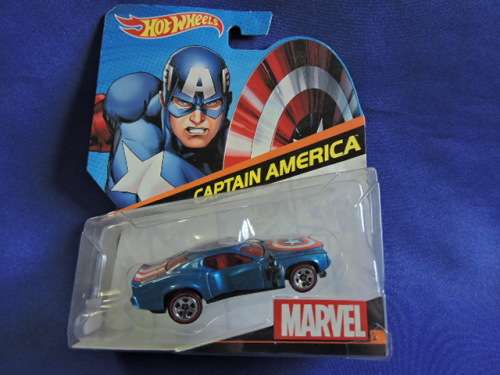 Hot Wheels Hot Wheels MARVEL Captain America Character Car (Muscle Car)