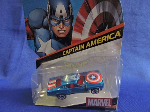 Hot Wheels Hot Wheels MARVEL Captain America Character Car (Muscle Car)