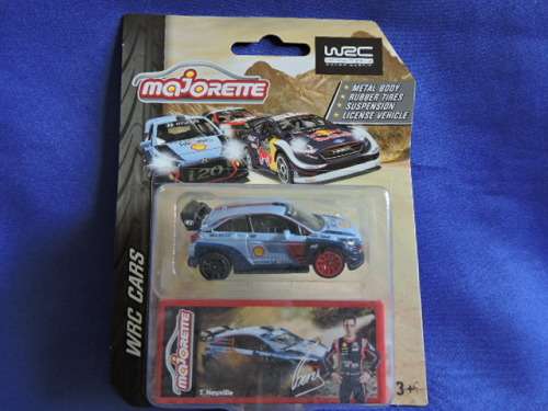 Majorette HYUNDAI i20 Coupe WRC Mint In Box Full metal with Real Riders Imported like Hot Wheels..