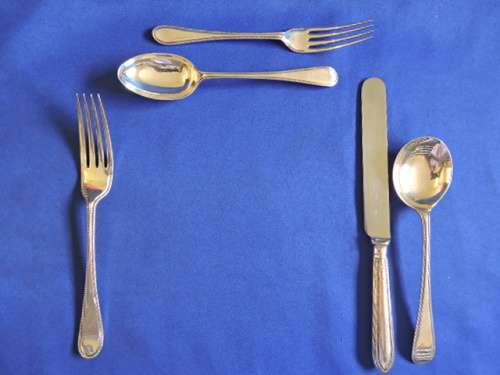 Sterling Silver 30pc Cutlery Set Hallmarked Top quality Walker and Hall
