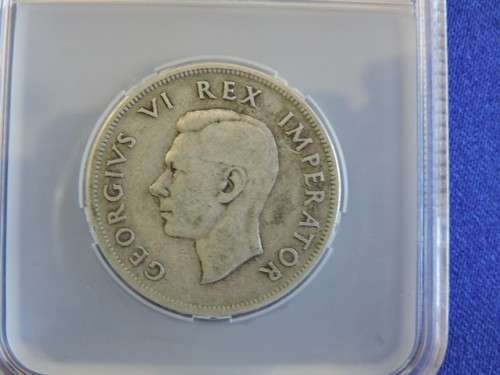 1939  2 1/2 Shilling Half crown Silver graded coin  slabbed