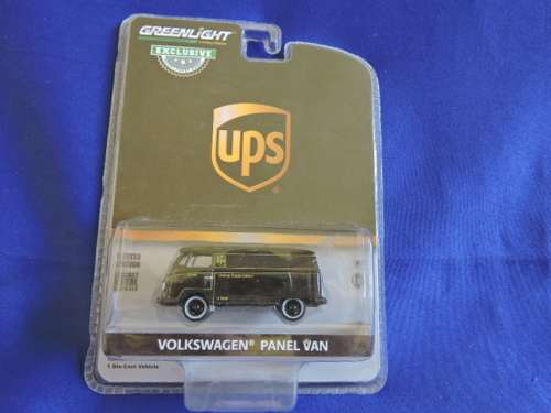 Greenlight Volkswagen VW Panel Van ( UPS  Black ) like Hot Wheels