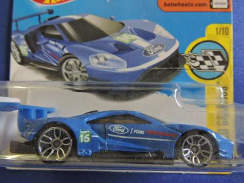 Hot Wheels FORD GT Race ( Blue )..