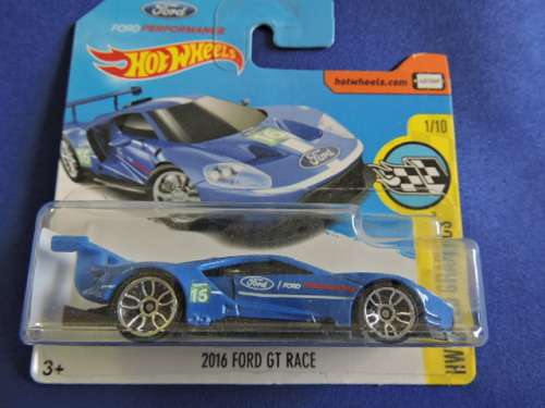 Hot Wheels FORD GT Race ( Blue )..