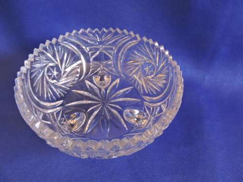 Beautiful Cut Glass Footed bowl