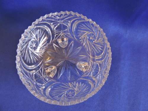 Beautiful Cut Glass Footed bowl