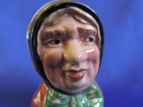 Vintage Beswick England Dickens porcelain Salt pot Sairy Gamp like Royal Doulton