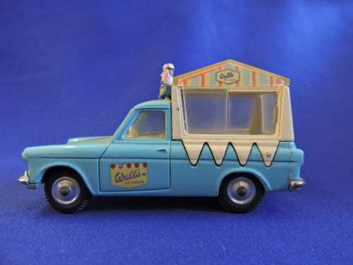 CORGI TOYS Ice Cream Van on FORD Thames but looks like an Anglia like Dinky Toys..