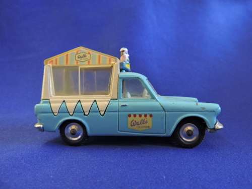 CORGI TOYS Ice Cream Van on FORD Thames but looks like an Anglia like Dinky Toys..