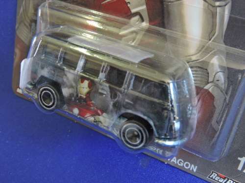 Hot Wheels Volkswagen VW Delux Stationwagon Kombi  MARVEL Iron Man full metal Real Riders..