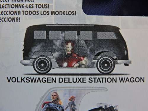 Hot Wheels Volkswagen VW Delux Stationwagon Kombi  MARVEL Iron Man full metal Real Riders..