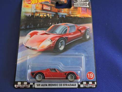 Hot Wheels ALFA ROMEO 33 Stradale Full metal with Real Rider Tyres  ....