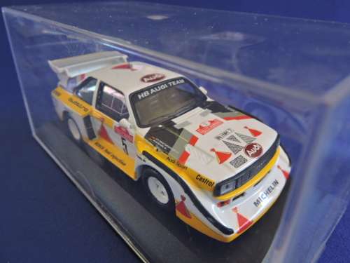 AUDI Quattro Sport E2  Geistdorfer and Rohrl  Sanremo racing 1985 rally 1:43..
