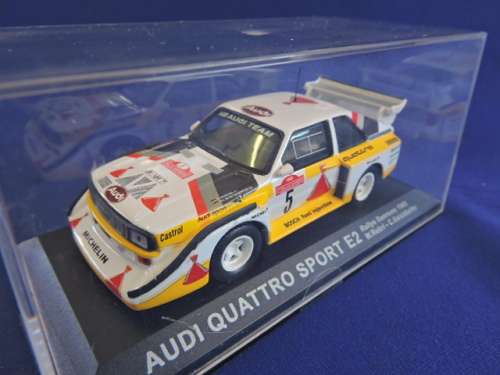 AUDI Quattro Sport E2  Geistdorfer and Rohrl  Sanremo racing 1985 rally 1:43..