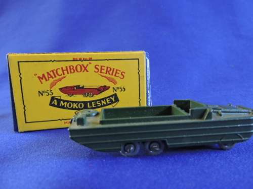 Matchbox Moko Lesney #55 DUKW Amphibian Bus with original Box....