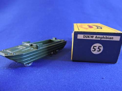 Matchbox Moko Lesney #55 DUKW Amphibian Bus with original Box....