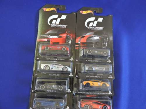 Hot Wheels Gran Turismo Set of 8 Ford,Jaguar,Pagani,Skyline,Lamborghini x2,Aston Martin,Viper