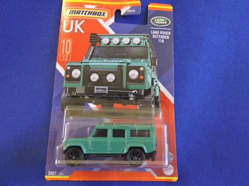 Matchbox LAND ROVER Defender 110  ( UK 10/12 Bottle Green) Like Hot Wheels.........+