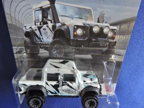 Hot Wheels Land Rover Defender Double Cab ( FORZA White Camo ) Long Card  # BAKKIE BONANZA #.....