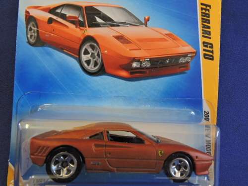 Hot Wheels FERRARI GTO ( Bronze ) Long Card...