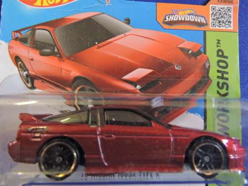 Hot Wheels Nissan 180 SX Type X ( Metallic wine red ) like Datsun..