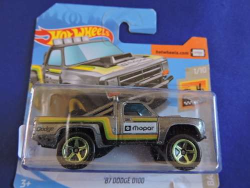 Hot Wheels DODGE D100 Truck Pickup ( Mopar Silver ) # BAKKIE BONANZA #  #HW BLOW OUT SALE #