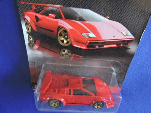 Hot Wheels LAMBORGHINI COUNTACH ( Red ) .